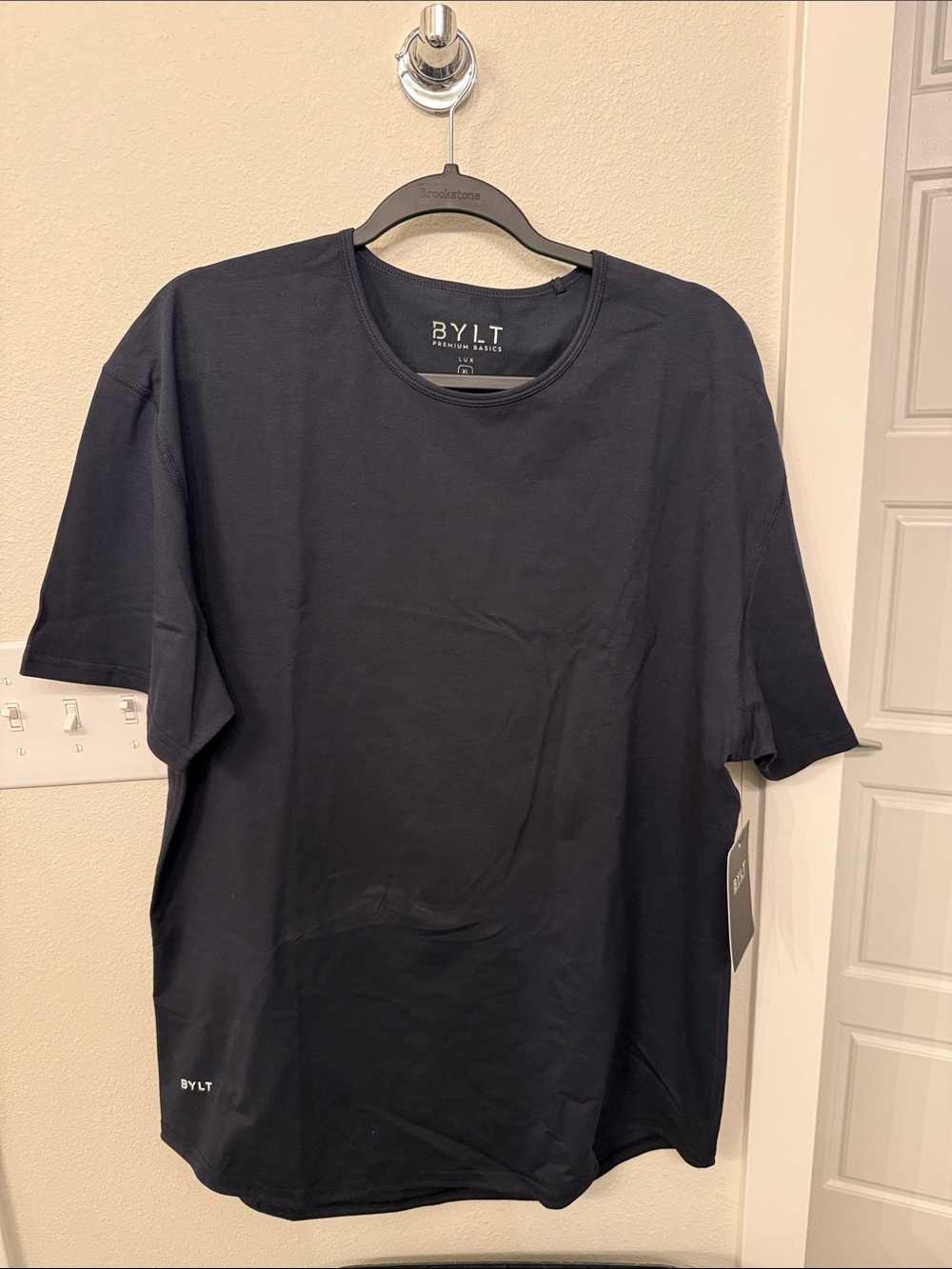 BYLT Basics Men’s Short Sleeve Crew T-Shirt in Navy
